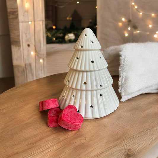 White Christmas Tree wax burner