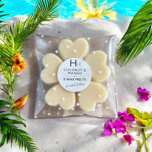 Heart Wax melt - Coconut & Mango