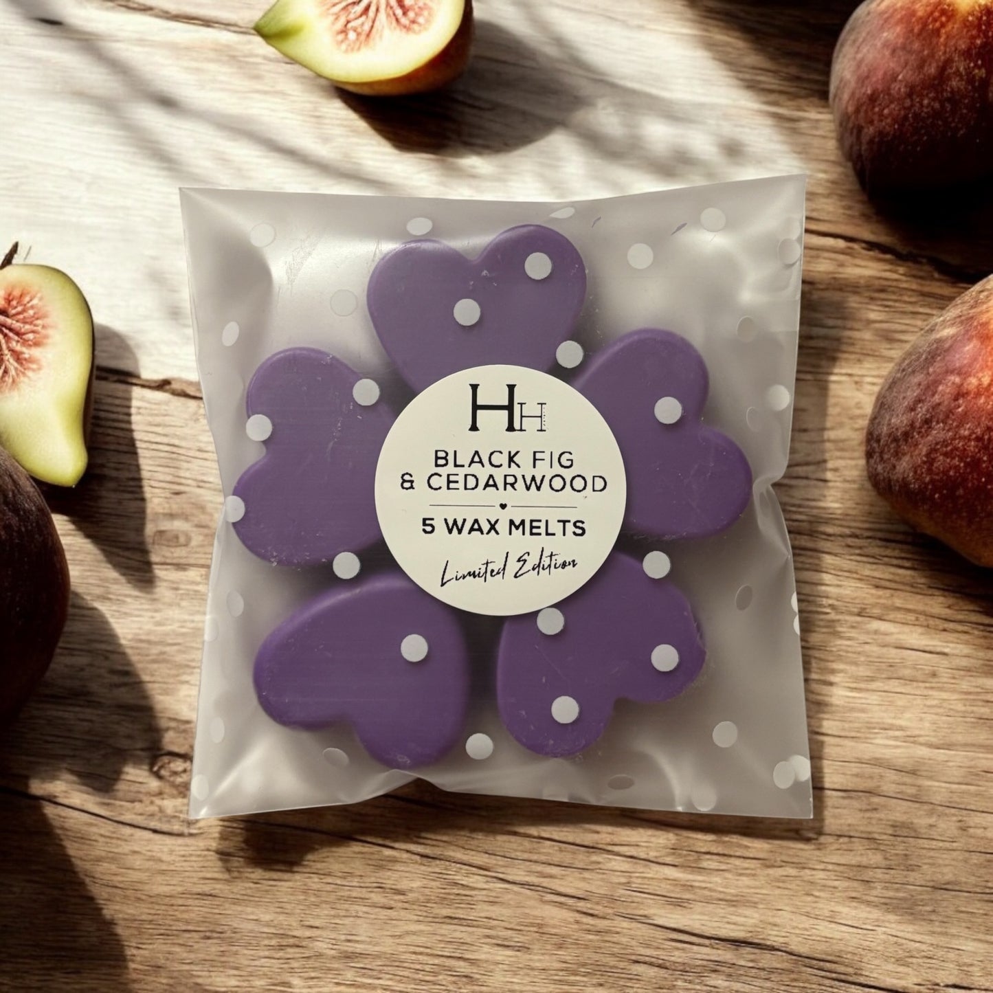 Heart Wax Melt - Black Fig & Cedarwood