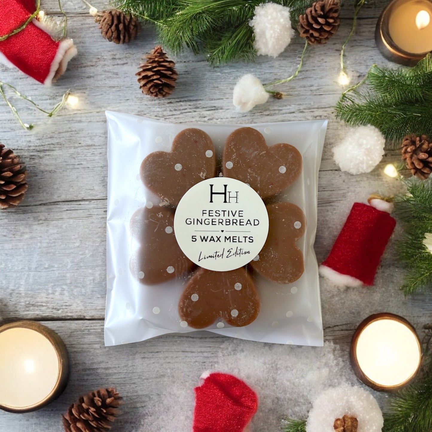 Heart Wax Melts - Gingerbread