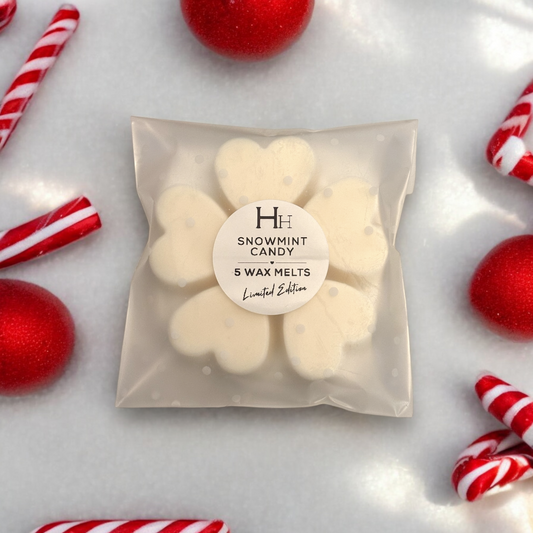 Heart Wax Melts - Snowmint Candy