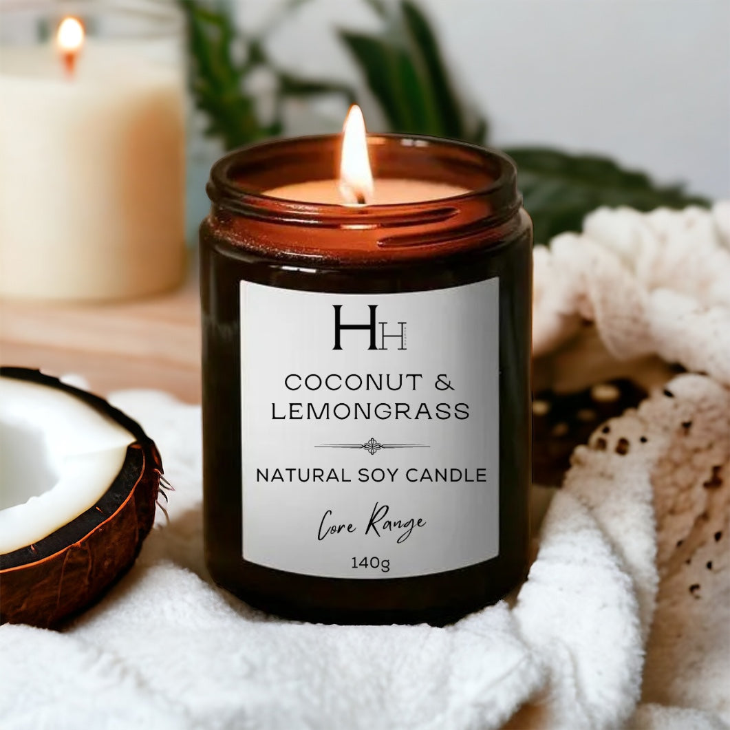 Coconut & Lemongrass Soy Candle