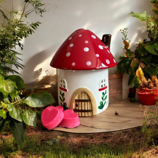 Whimsical Mushroom House Wax Warmer