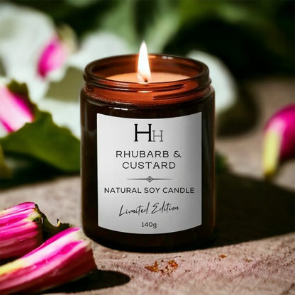 Rhubarb & Custard Soy Candle